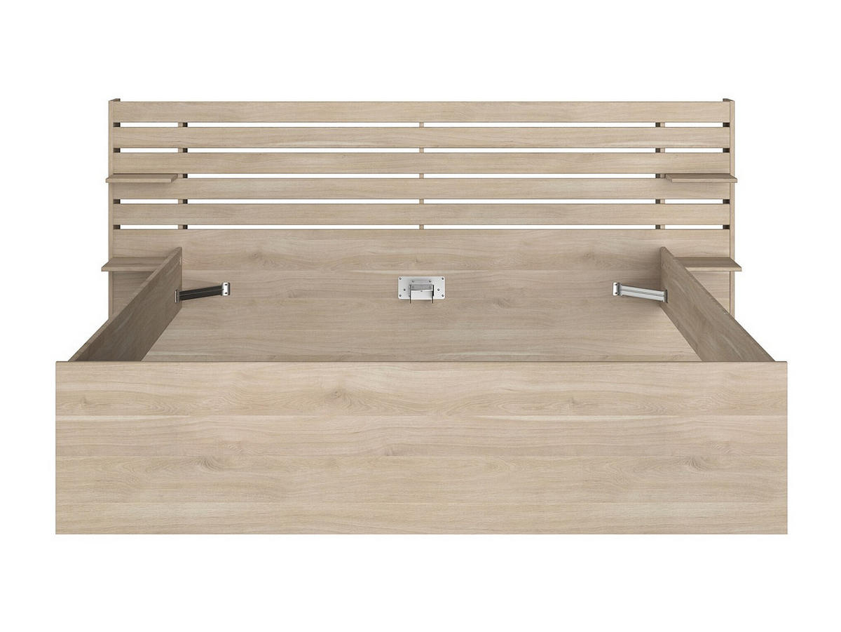 BETTRAHMEN - 2 -Sitzer - Holzspan - naturfarben hell - TENALIA - Naturfarben, Holz (216.8/235.4cm) - Vente-Unique