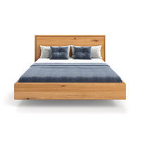 MASSIVHOLZBETT schwebend Valor aus Eiche 200x200 cm - Eichefarben/Naturfarben, Holz (200/200cm) - Danzz