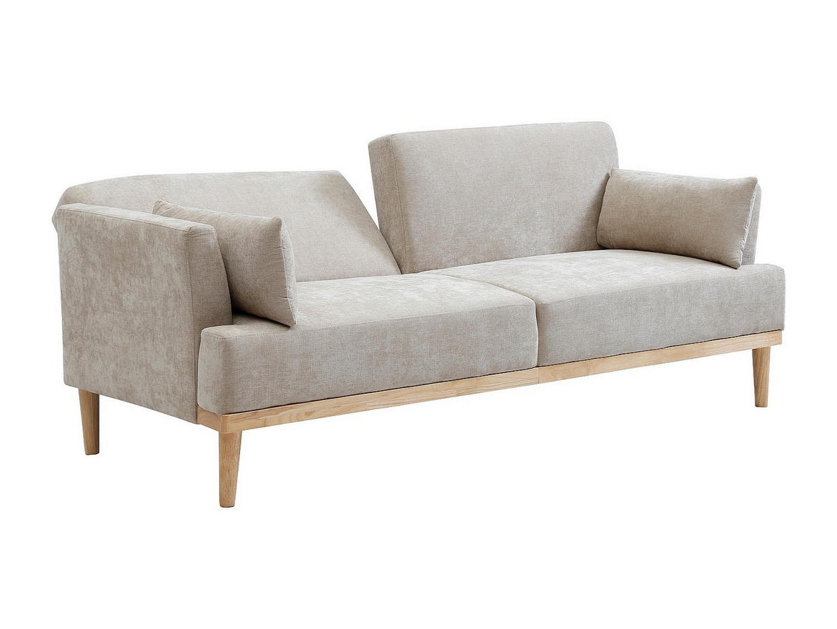 SOFA 3‑Sitzer mit Clic‑Clac-Funktion – Stoff – Beige – AMBRILO - Beige, Textil (213/88/85cm) - Vente-Unique