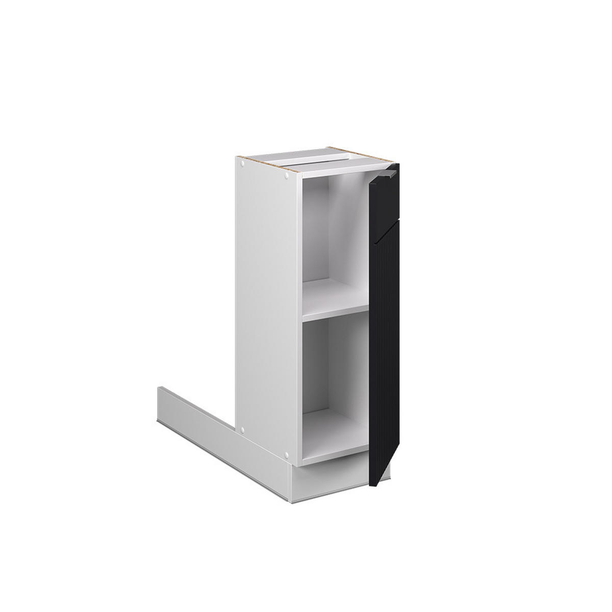 KUCHYŇSKÝ OSTROV Fame-Line Černý pruhovaný - bílá/černá, kompozitní dřevo (30/82/70cm) - Vicco