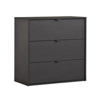KOMMODE Die Stilvolle - Anthrazit, Holzwerkstoff (80/73/40cm) - Mokebo