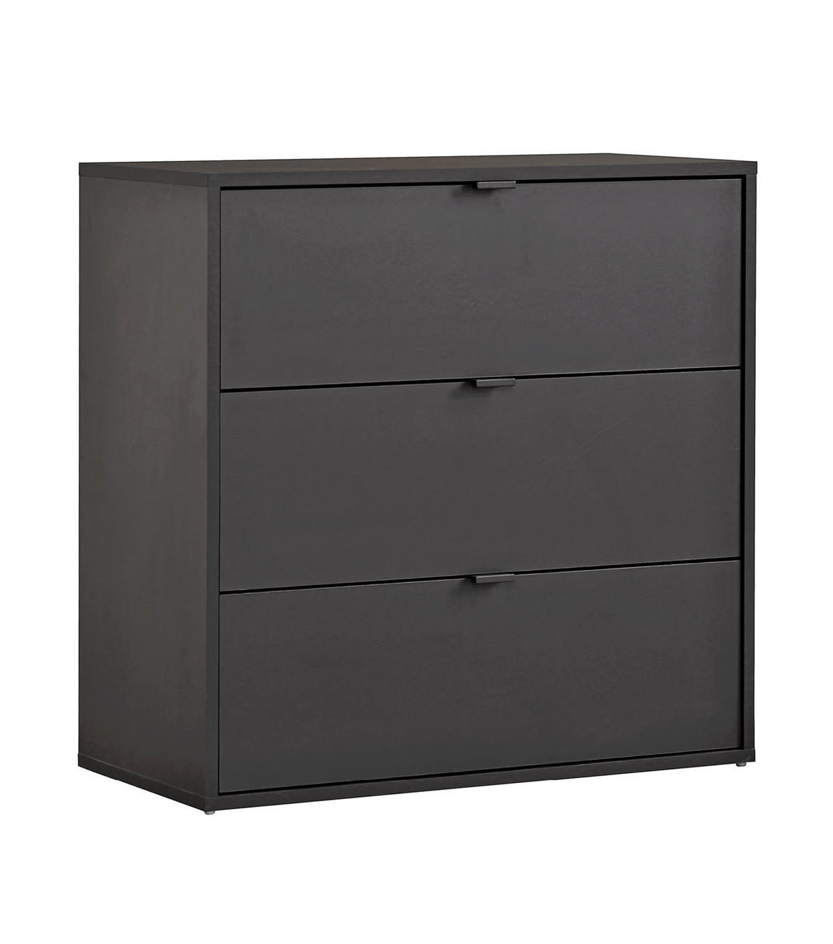 KOMMODE Die Stilvolle - Anthrazit, Holzwerkstoff (80/73/40cm) - Mokebo
