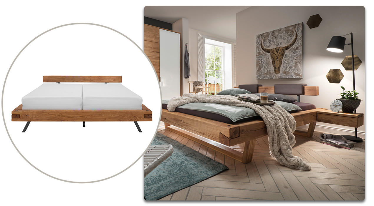 Schlafzimmer gemütlich gestalten - Balkenbetten