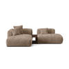 ECKSOFA modular links Martina aus Cord eichel 2 Sitzplätze - Rotbraun, Textil (176/285cm) - Micadoni