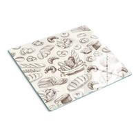 GLASPLATTE 60x52 cm Brot - Beige, Glas (60/0.4/52cm) - TULUP