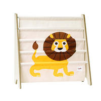 BÜCHERREGAL Motiv: Löwe - Gelb, Textil (63/60/26cm) - 3Sprouts