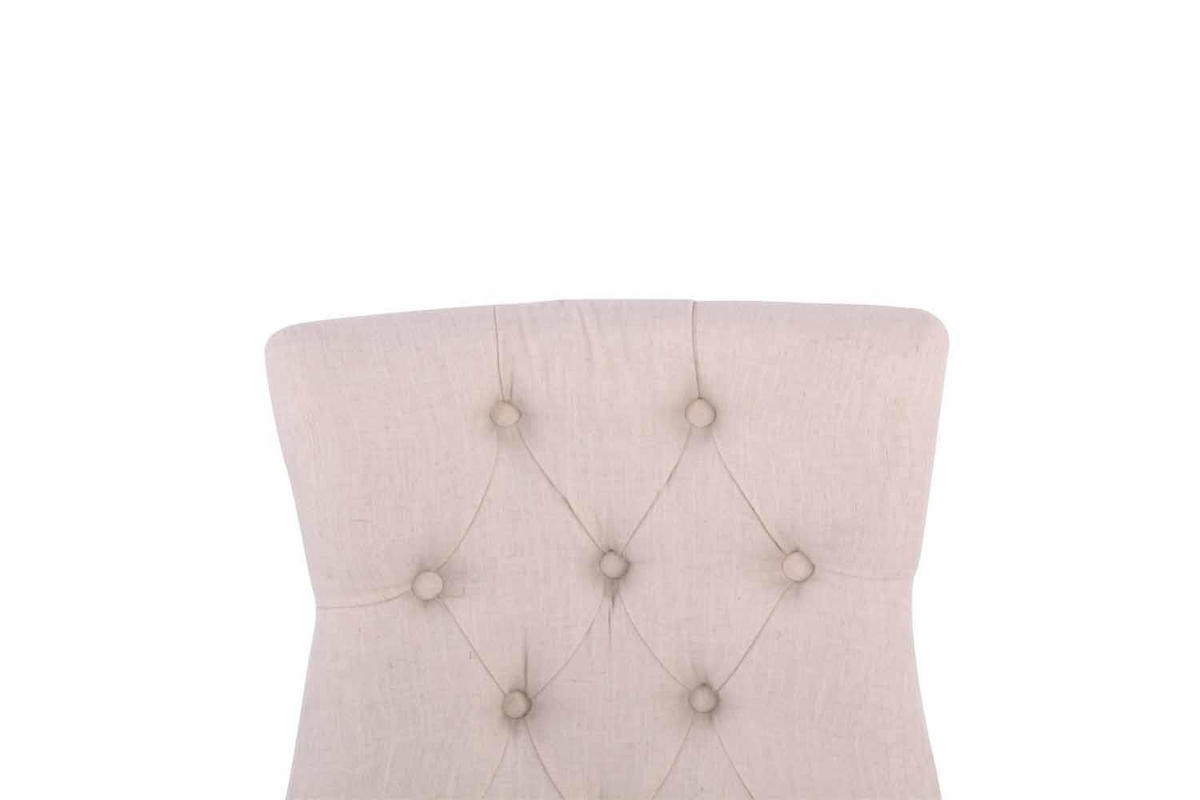 WOHNZIMMERSTUHL 2er Set Stoff creme - Creme, Holz/Textil (55/92/58cm) - CLP