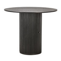 ESSTISCH Rund Schwarz 90 x 90 x 75 (cm) - Schwarz, Holz (90/90/75cm) - Nordlys