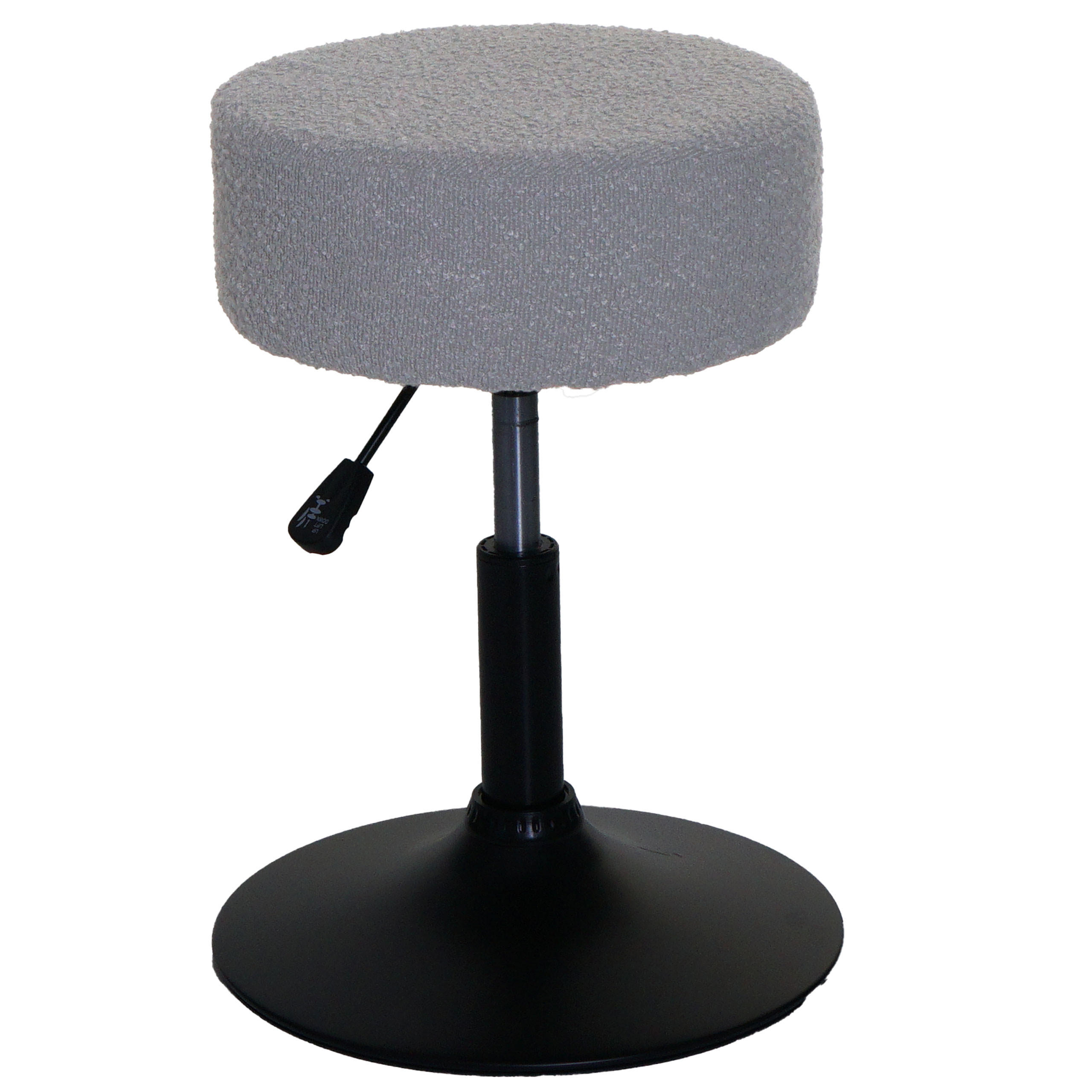 HOCKER Hellgrau - Hellgrau, Textil (37/57/37cm) - MCW