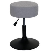 HOCKER Hellgrau - Hellgrau, Textil (37/57/37cm) - MCW