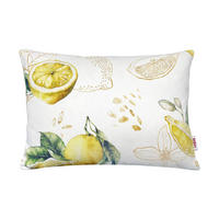 KISSENHÜLLE Italy Collection Zitronen 25/35 cm - Ecru/Gelb, Textil (25/35cm) - beties Heimtextil