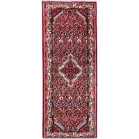 LÄUFER Orient handgeknüpft Assadabad Rot 203/80 cm Schurwolle - Rot, Textil (80/203cm) - Looma