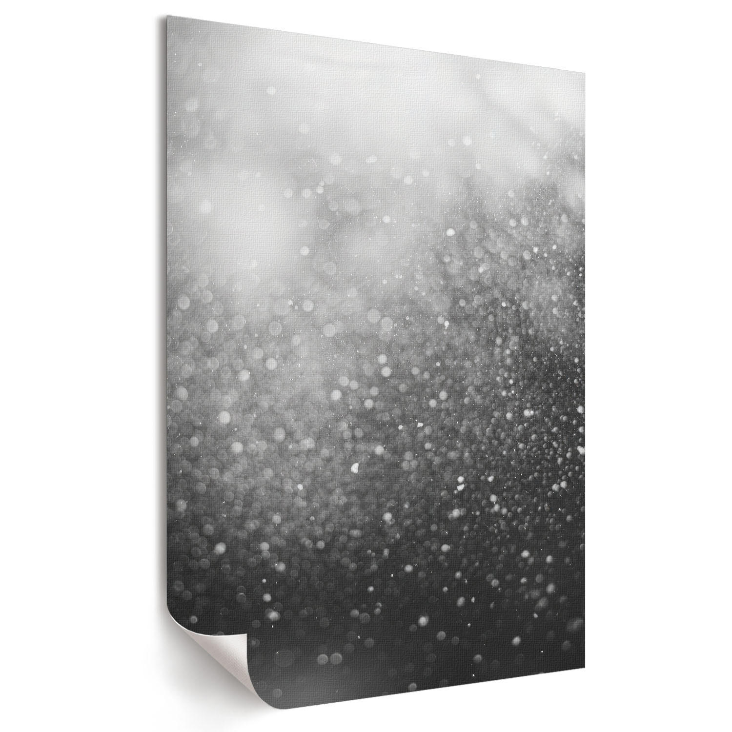 POSTER - 29x42 cm - Soft Structure - Leuchtender Glitzer - Weiß, Textil (29/42/0.1cm) - TULUP