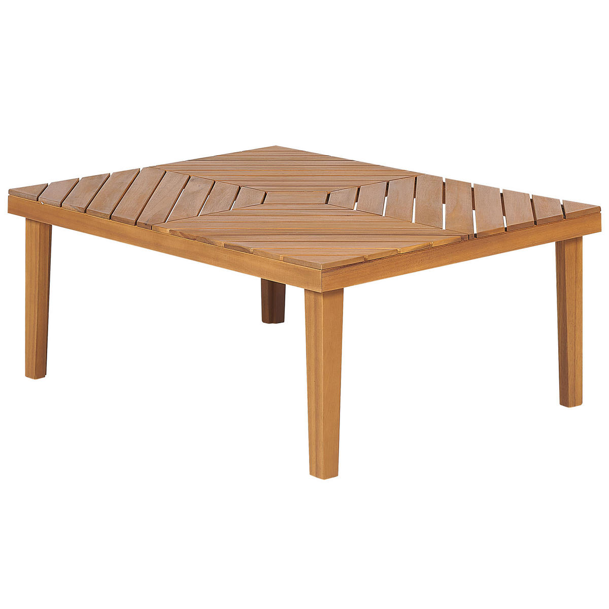 LOUNGE-SET 4-Sitzer Akazienholz Hellbraun Baratti - Hellbraun, Holz - Beliani
