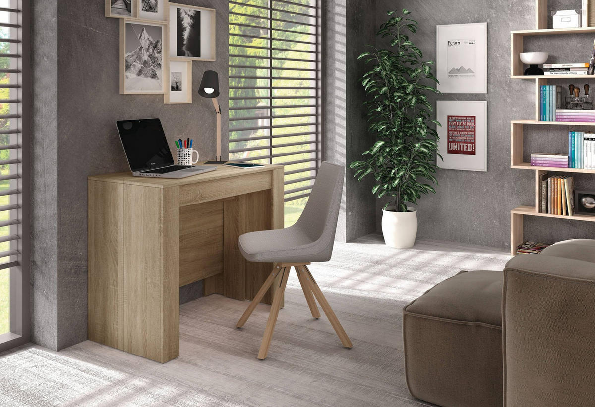 TISCH Ausziehbar Eiche 51/90/78 cm - Braun, Holzwerkstoff (90/78/51cm) - DMORA