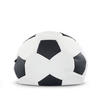 BALL-POUF BERBO Für Fußballfans, weiß/Schwarz - Schwarz/Weiß, Leder/Kunststoff (70/70cm) - KONSIMO®