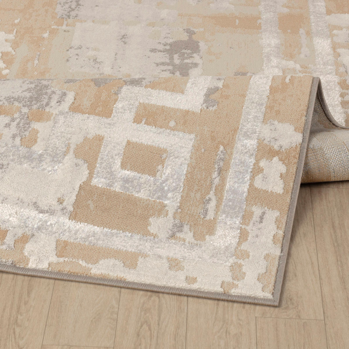 KURZFLORTEPPICH 160/213 cm Beige - Beige, Naturmaterialien/Textil (160/213cm) - LIVABLISS