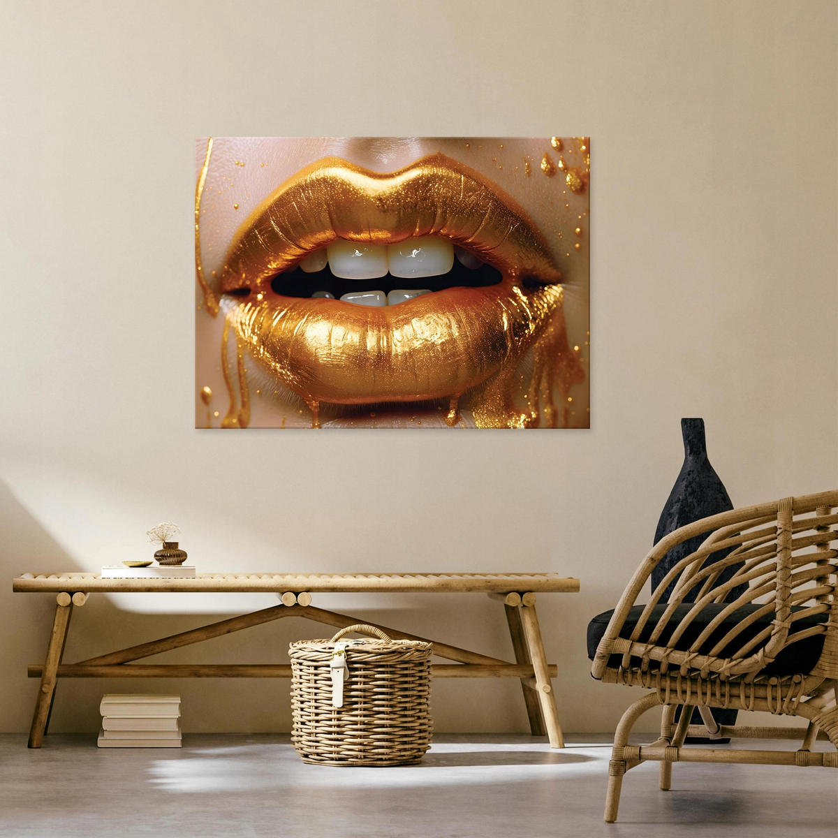WANDBILDER Frau Abstrakt 120x80 - Multicolor, Holzwerkstoff (120/80cm) - Wallarena