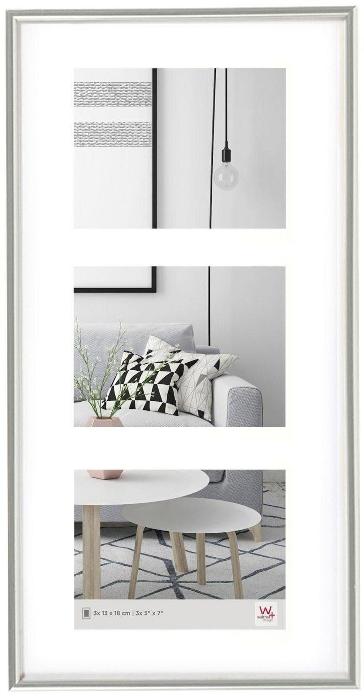 BILDERRAHMEN Galeria Kst.Galerie, 3x13x18 cm, WEISS - Weiß, Kunststoff (26.3/51.6/1.9cm) - walther design