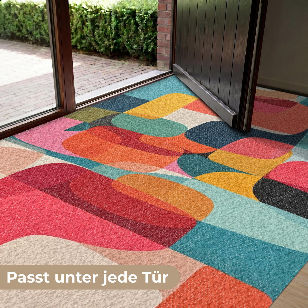 FUSSMATTE Formen - Bunt - Abstrakt - Flugzeuge Sauberlaufmatte 180x120 cm - Multicolor, Kunststoff (180/120cm) - MuchoWow