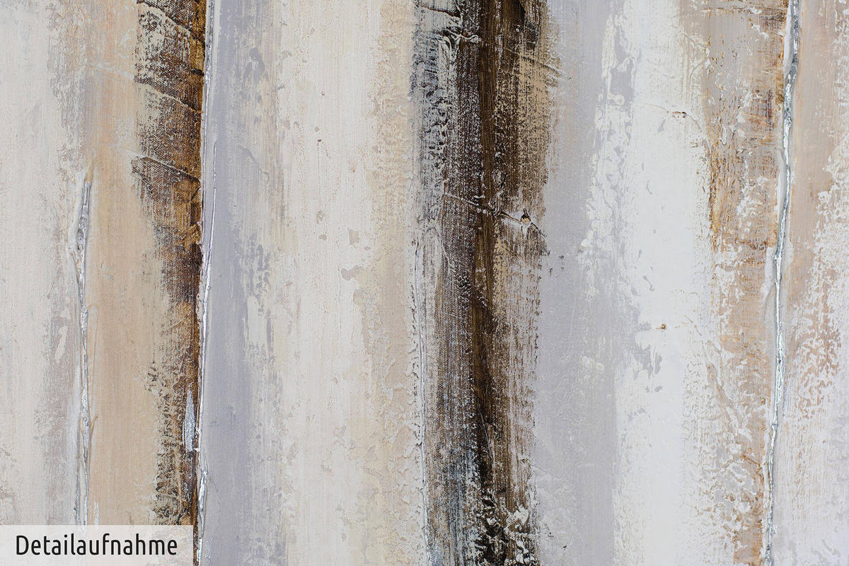 ÖLGEMÄLDE 150/50 cm - Beige/Braun, Holz/Textil (150/50cm) - KUNSTLOFT