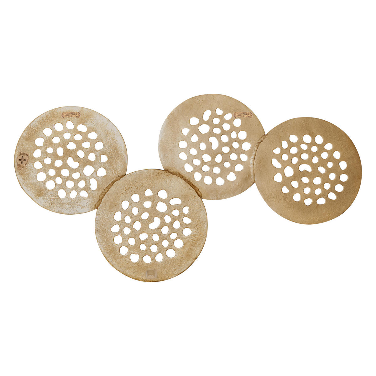 WANDPANEEL Geoffe Gold 120/5/74cm - Goldfarben, Metall (5/74/120cm) - PTMD Collection