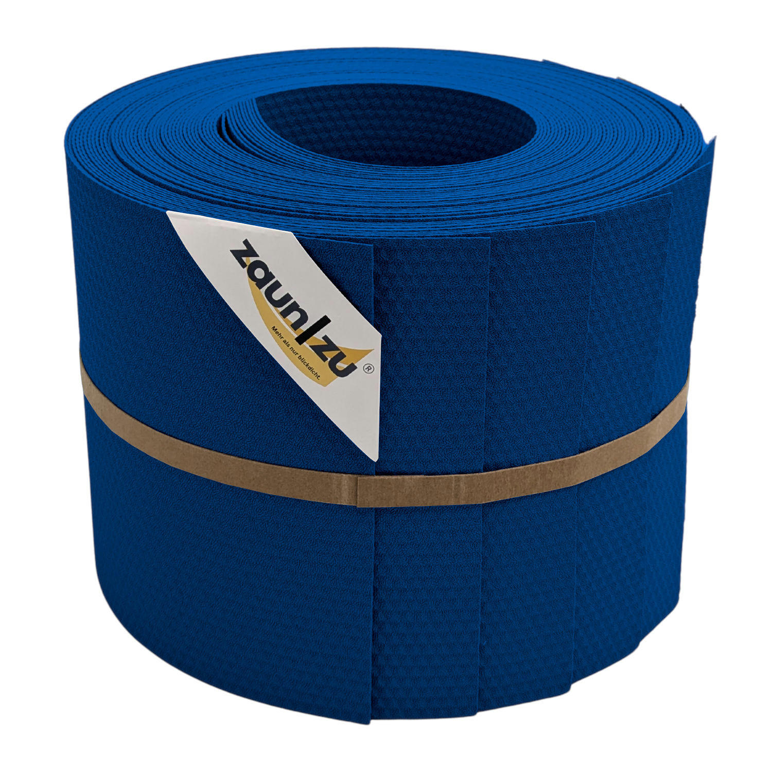 SICHTSCHUTZSTREIFEN Delux-P Einzelstreifen Wabenstruktur Enzianblau 10x 2,55m - Blau, Kunststoff (255/19cm) - ZAUN|ZU