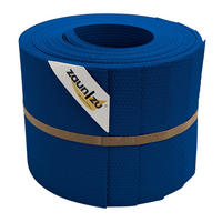 SICHTSCHUTZSTREIFEN Delux-P Einzelstreifen Wabenstruktur Enzianblau 10x 2,55m - Blau, Kunststoff (255/19cm) - ZAUN|ZU