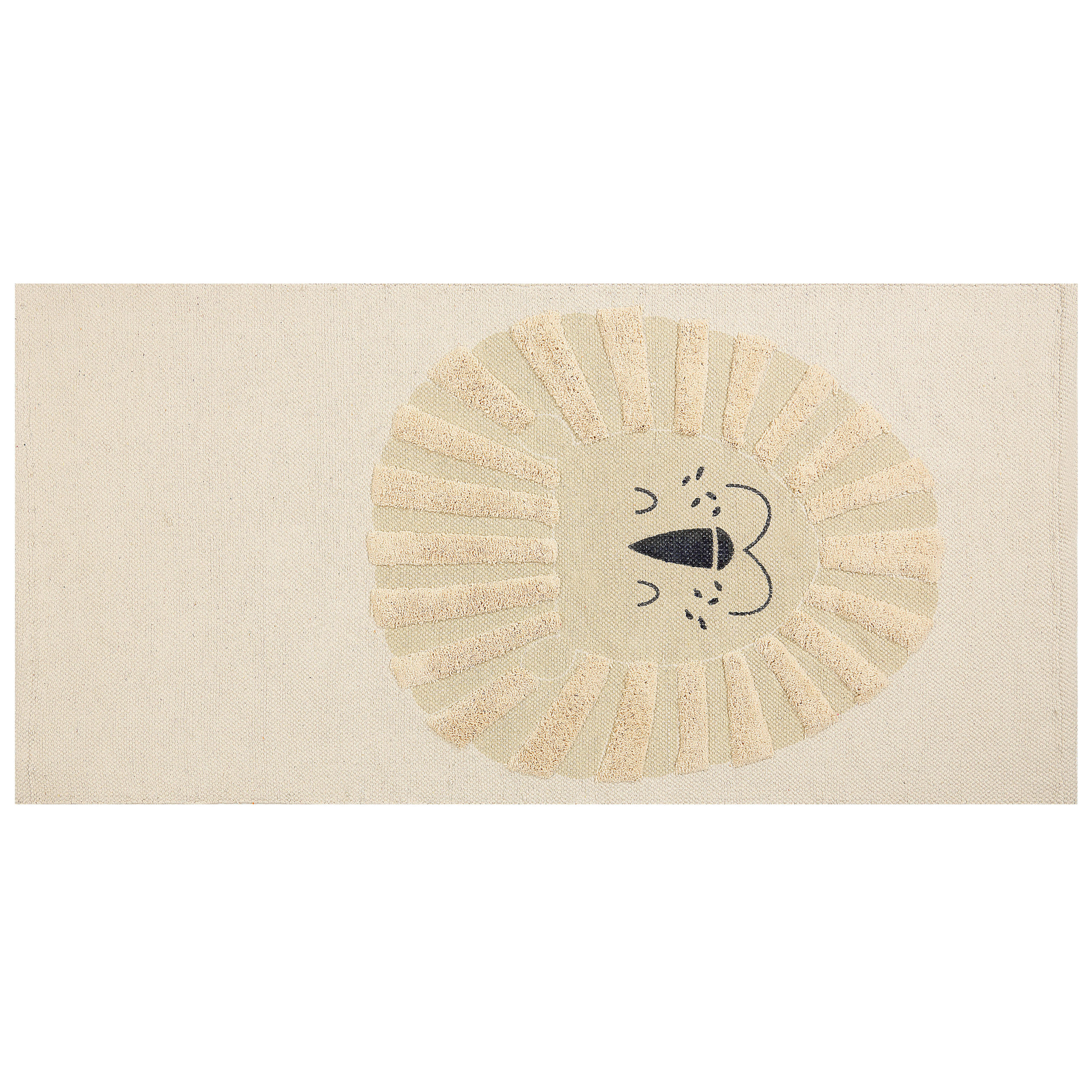 KINDERTEPPICH Balari 150/80 cm - Beige, Textil (80/150cm) - Beliani