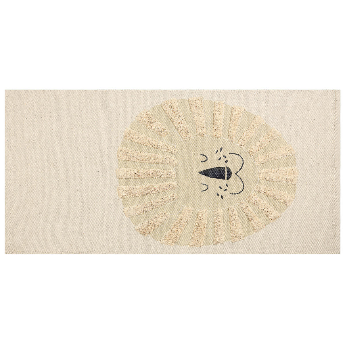 KINDERTEPPICH Balari 150/80 cm - Beige, Textil (80/150cm) - Beliani