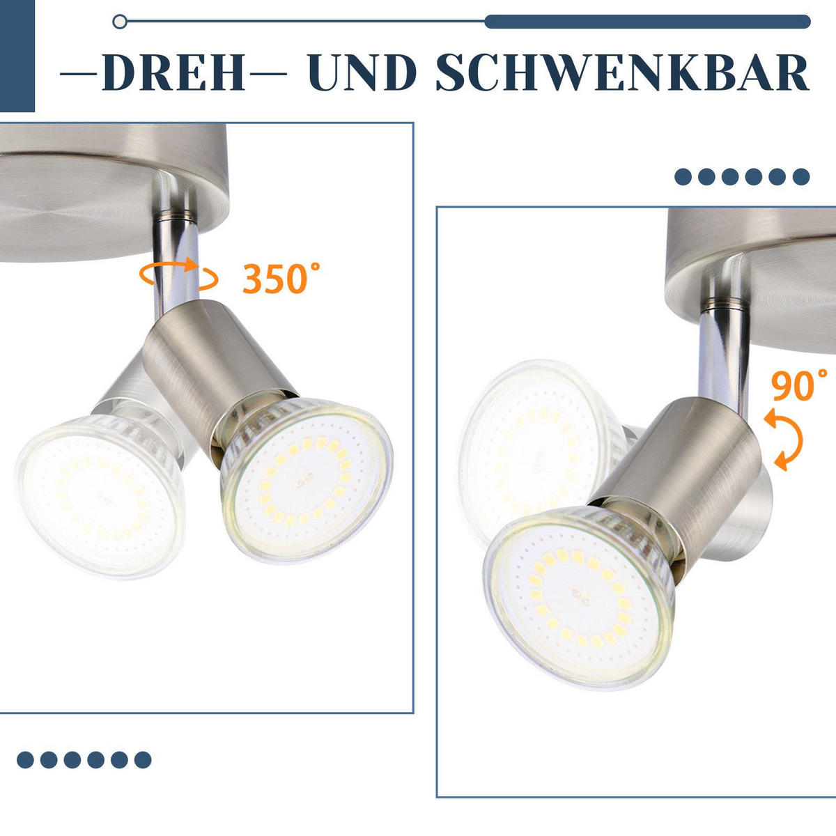 STRAHLER Windsheim 2-flammig 12/12/10.4 cm - Silberfarben, Metall (12/12/10.4cm) - Nettlife