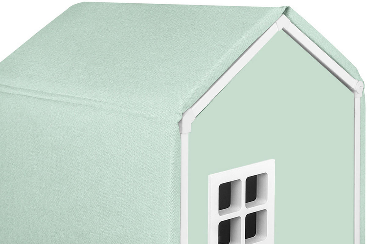 BEZUG-FÜR-KINDERKLEIDERSCHRANK MIRUM Abdeckung, Hellgrün - Hellgrün/Grün, Textil (126/3/40cm) - KONSIMO®