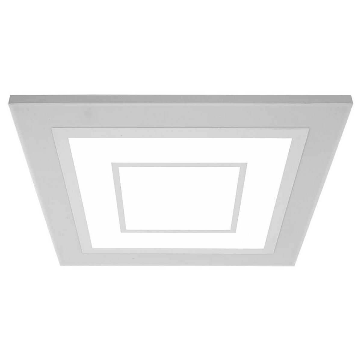 LED DECKENLEUCHTE ALBARCA RGB Weiß - Weiß, Metall (43.8/43.8/6.9cm)