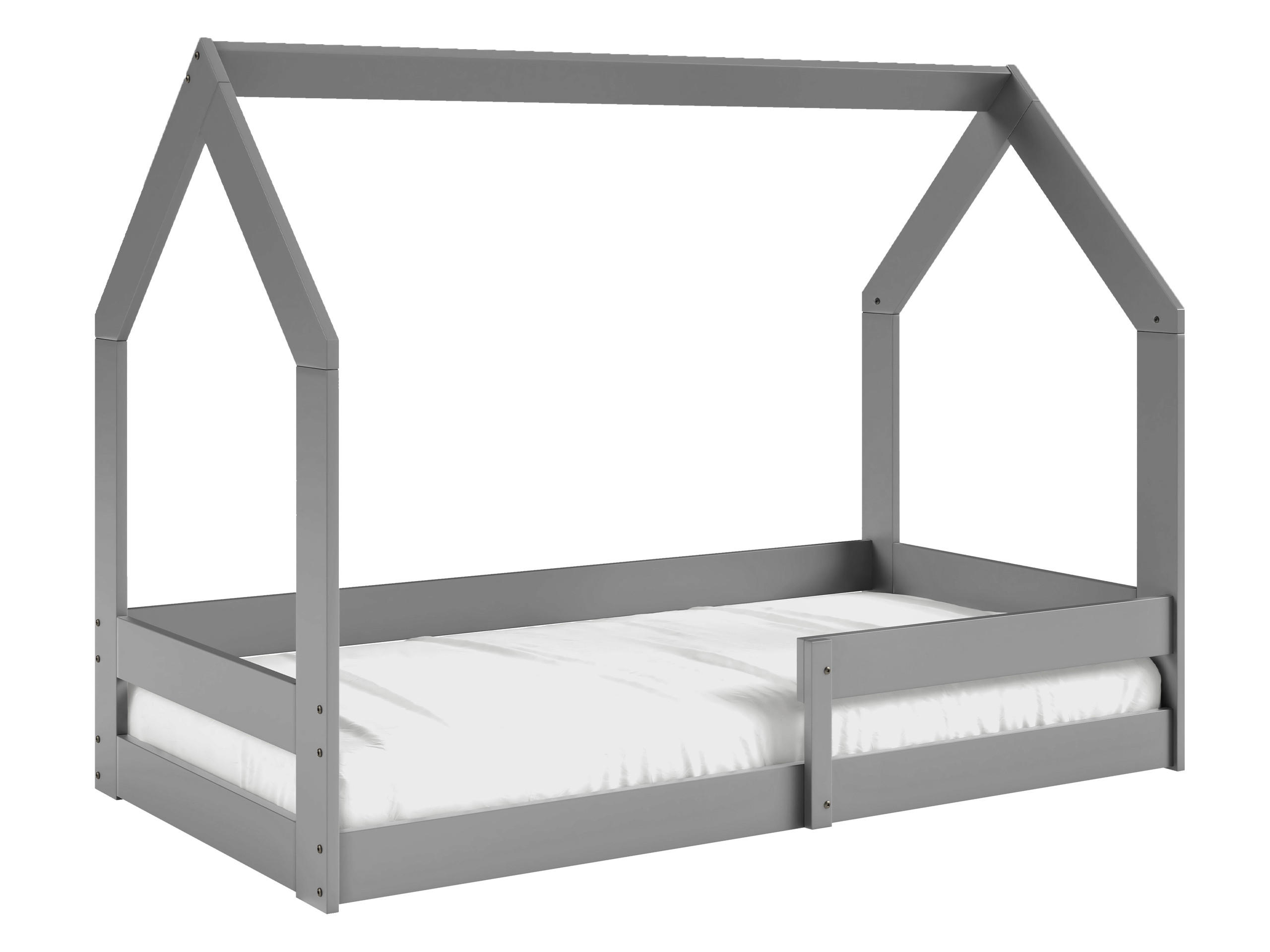 HAUSBETT Pola - Grau, Holz (80/160cm) - MIRJAN24