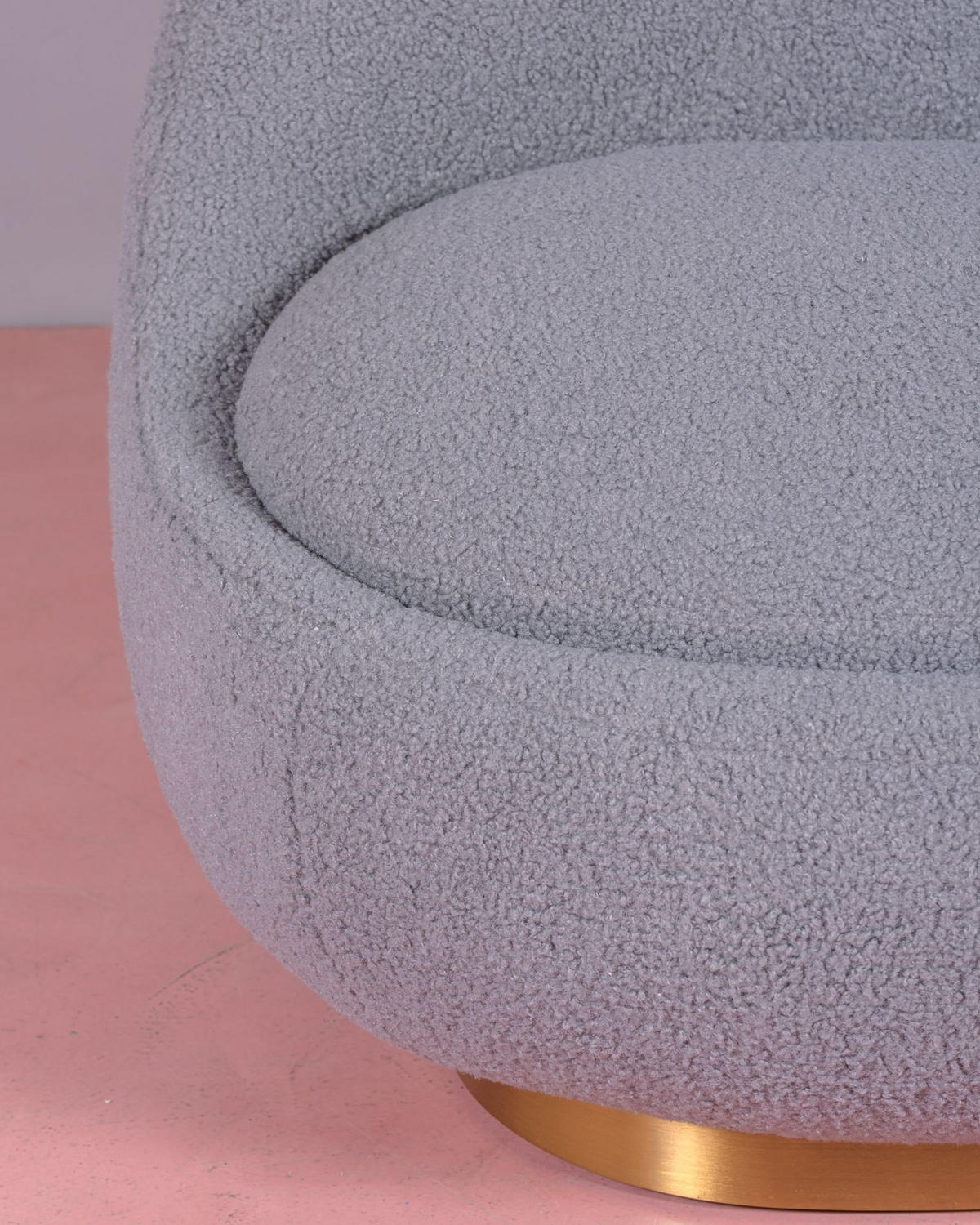 DREHSESSEL Baumwolle Grau - Grau, Textil (81/72/88cm) - Nest Dream