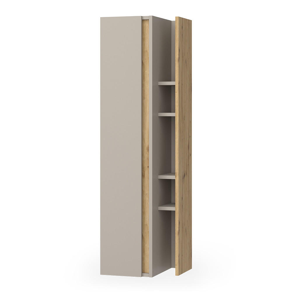 SKŘÍŇKA DO KOUPELNY Edelin Kašmír - kašmírová/světle šedá, kompozitní dřevo (35/120/32cm) - Vicco