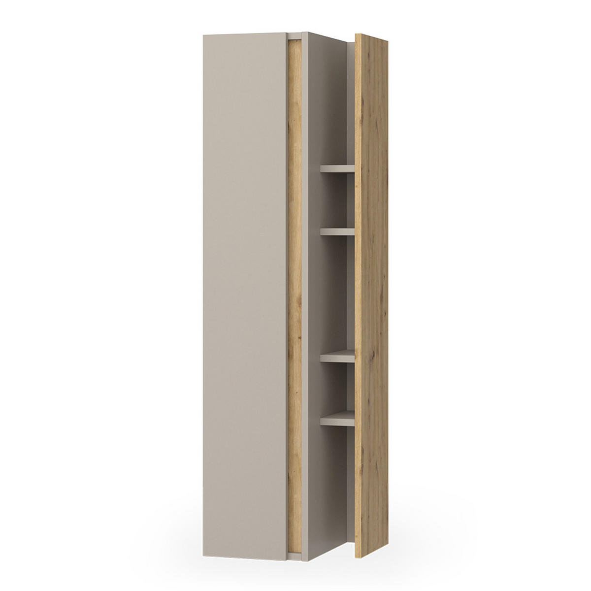 SKŘÍŇKA DO KOUPELNY Edelin Kašmír - kašmírová/světle šedá, kompozitní dřevo (35/120/32cm) - Vicco