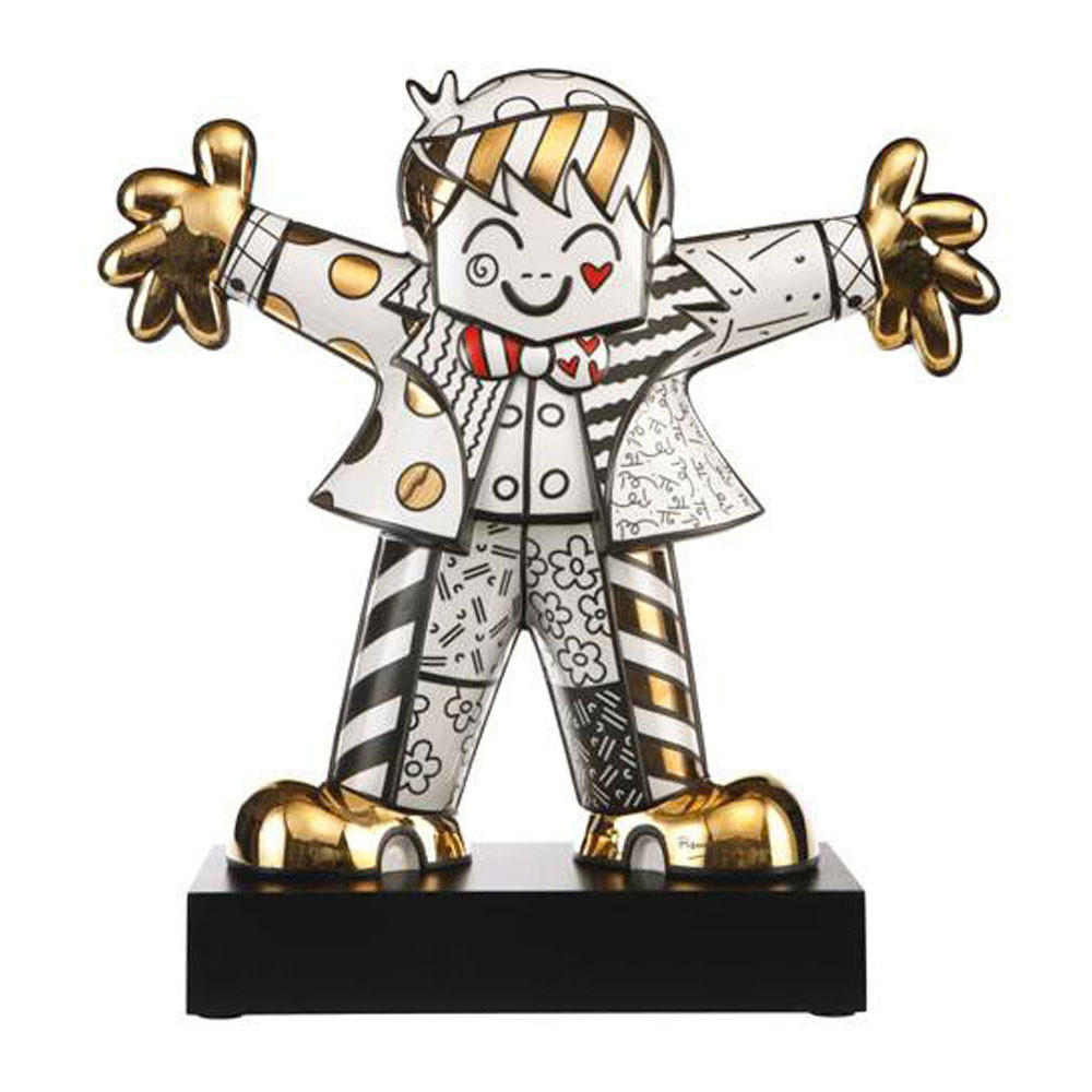 SKULPTUR Hug Too - Pop Art Romero Britto Bunt Porzellan - Multicolor, Keramik (17/47/46.5cm) - Goebel