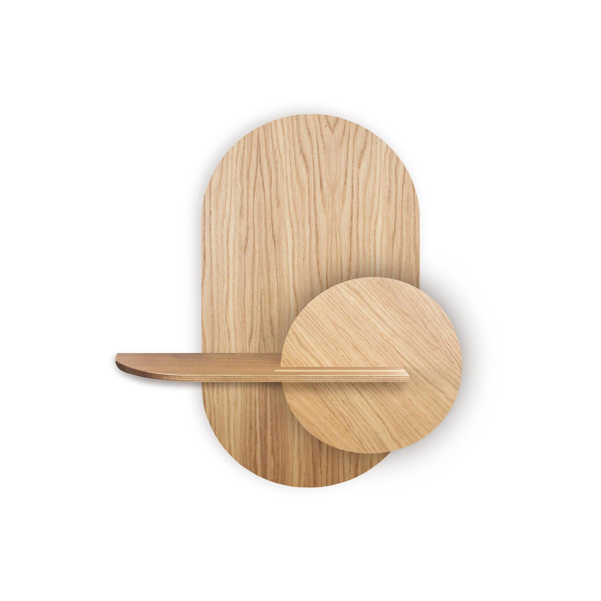 REGAL Alba Oval - Eichefarben/Naturfarben, Holz (60/72/17cm) - Woodendot