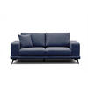 SOFA MEDIOLANE 2,5-Sitzer, dunkelblau - Dunkelblau, Holzwerkstoff/Textil (203/87/96cm) - Courtois Laville