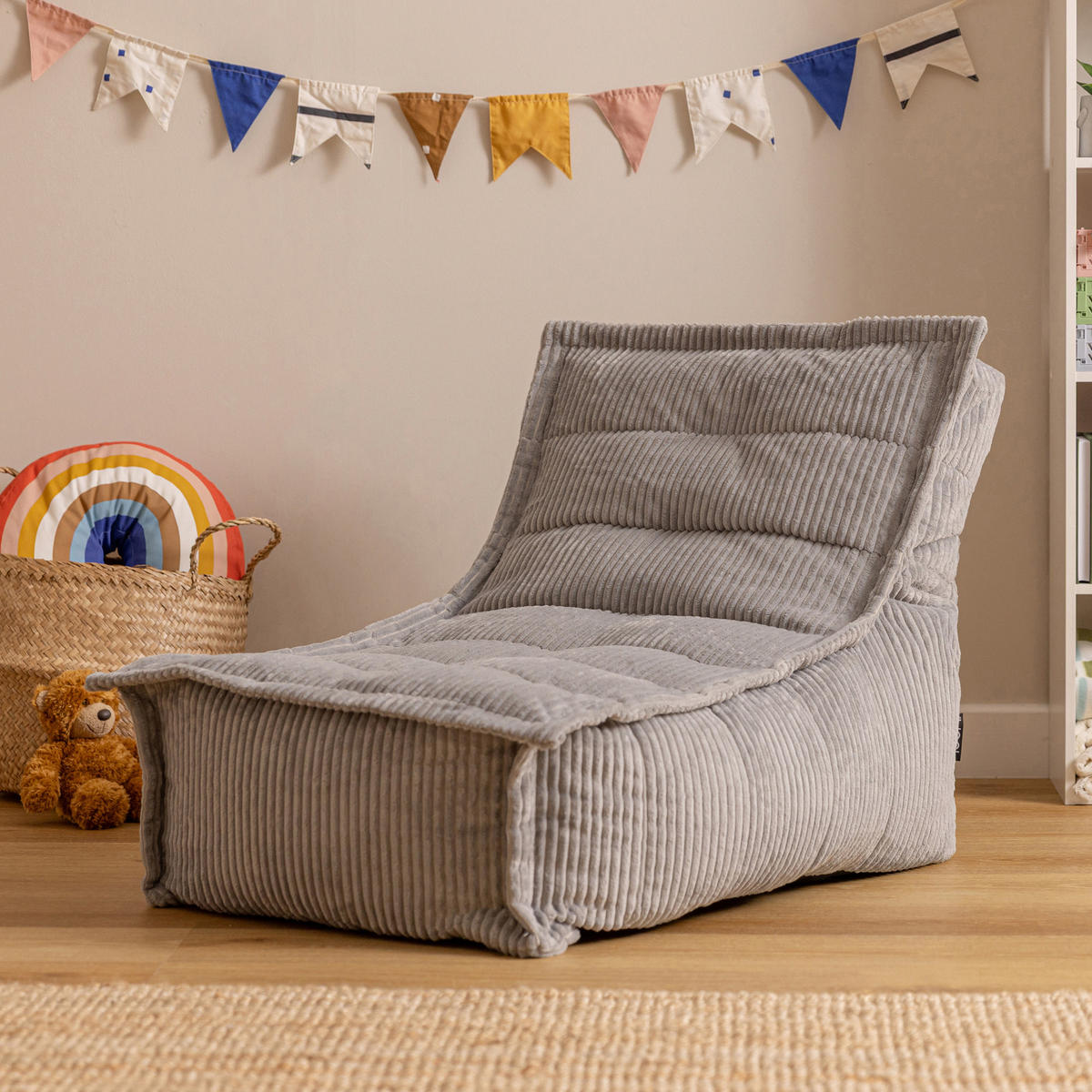 KINDERSITZSACK Liege Dolce - Grau, Textil (69/57/85cm) - icon