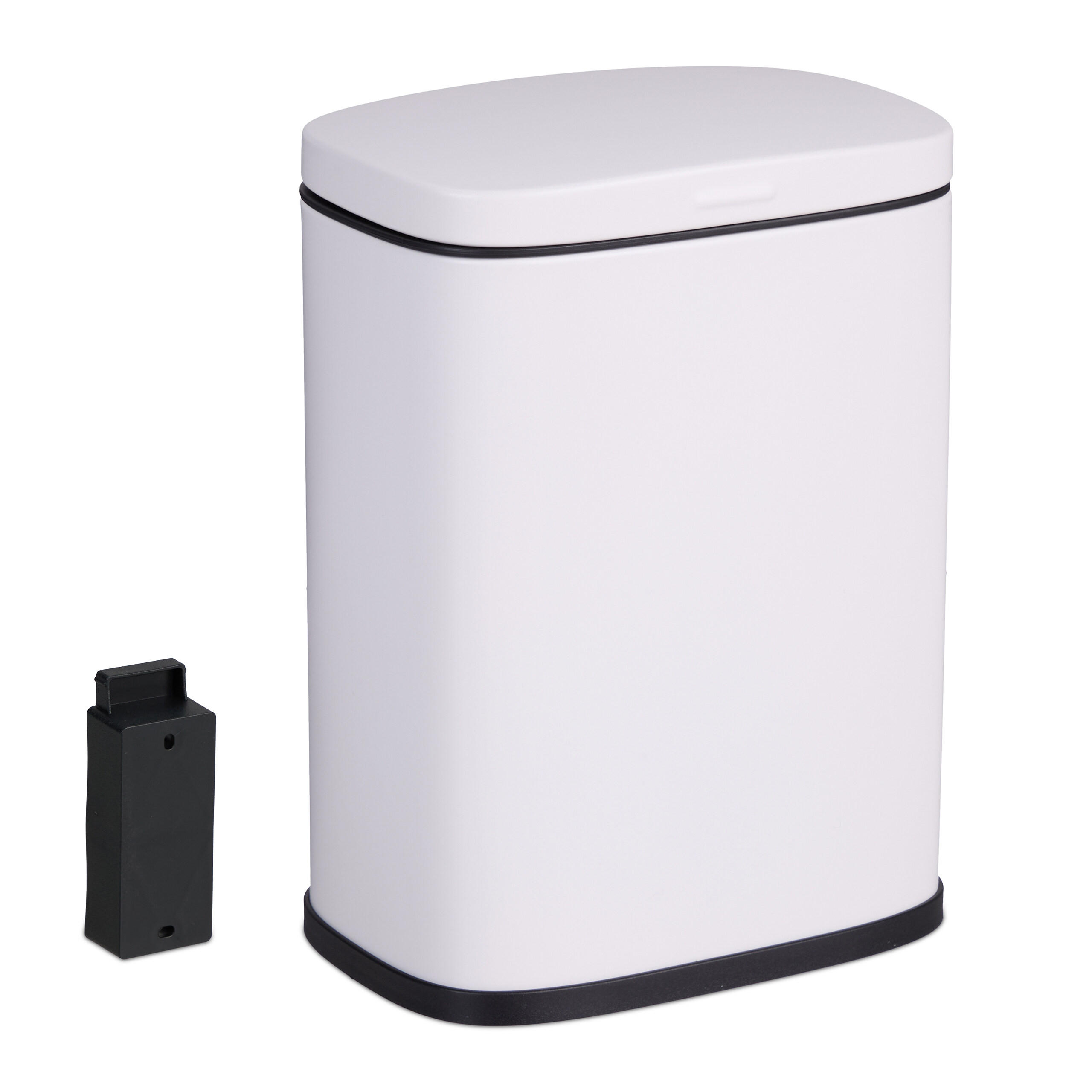 KOSMETIKEIMER - Weiß, Kunststoff/Metall (18/25/15cm) - Relaxdays