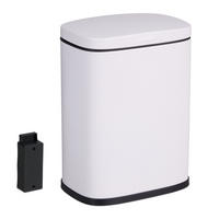 KOSMETIKEIMER - Weiß, Kunststoff/Metall (18/25/15cm) - Relaxdays