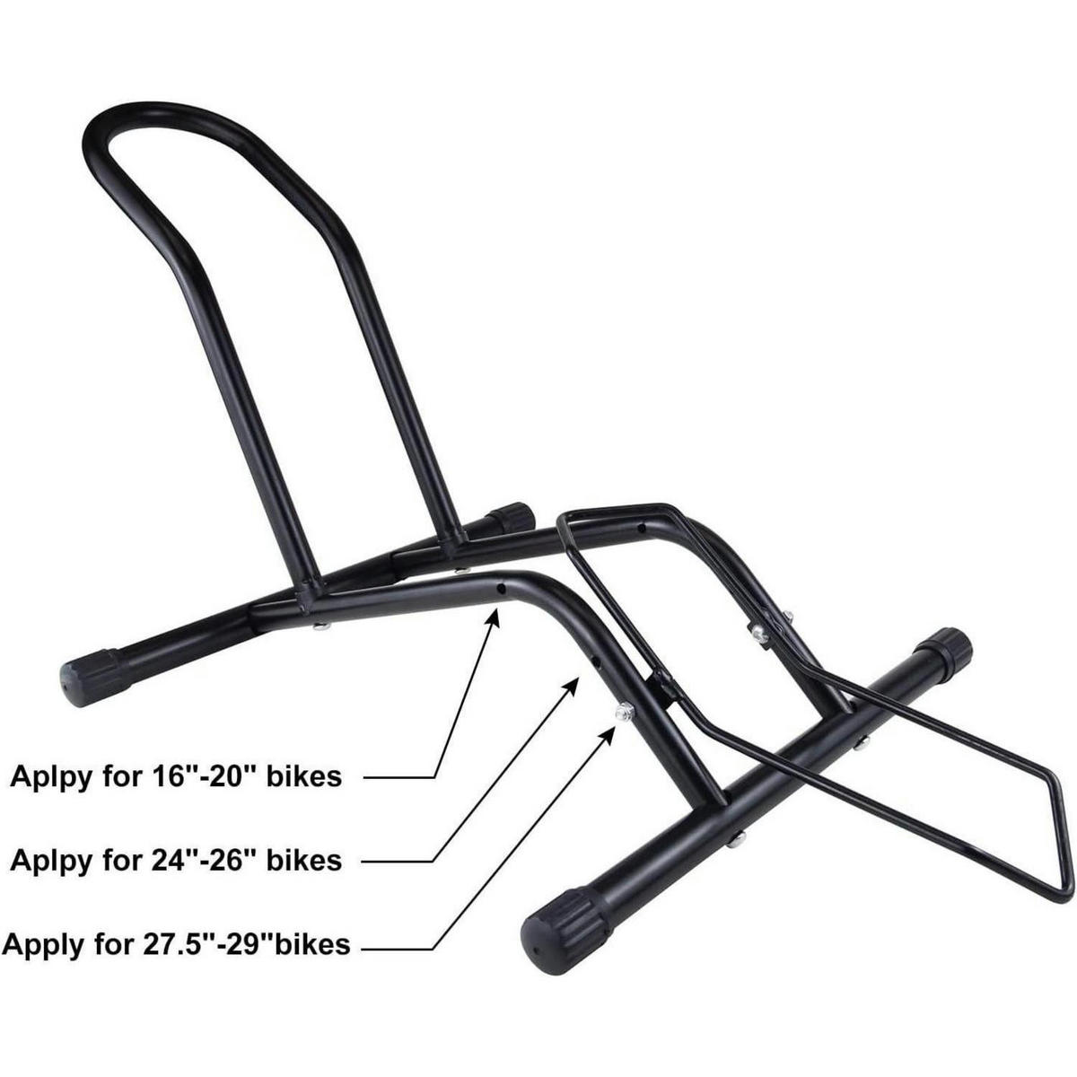 FAHRRADSTÄNDER 2-teiliges Set Schwarz - Schwarz, Metall (17/16/44cm)