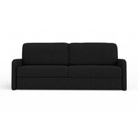 2-SITZER SOFA BIANCO 215 cm breit in Stoff Schwarz - Schwarz, Holzwerkstoff/Textil (215/90/92cm) - Deine Möbel 24