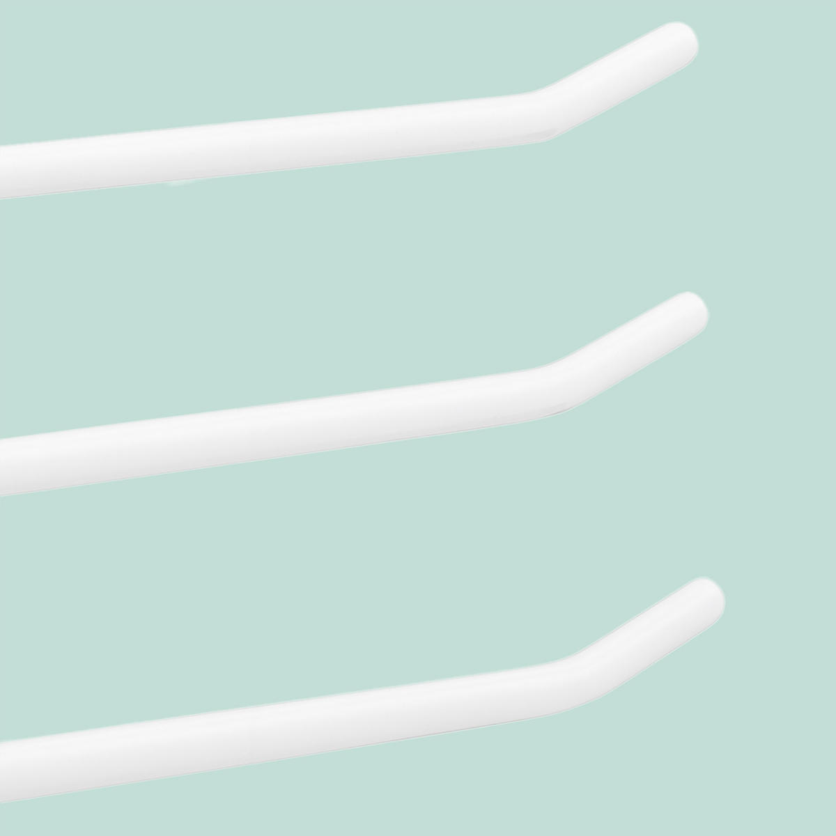 5XOBEŠALNIKI hlač - bela, kovina/umetna masa (33.5/23.5/0.5cm) - Relaxdays