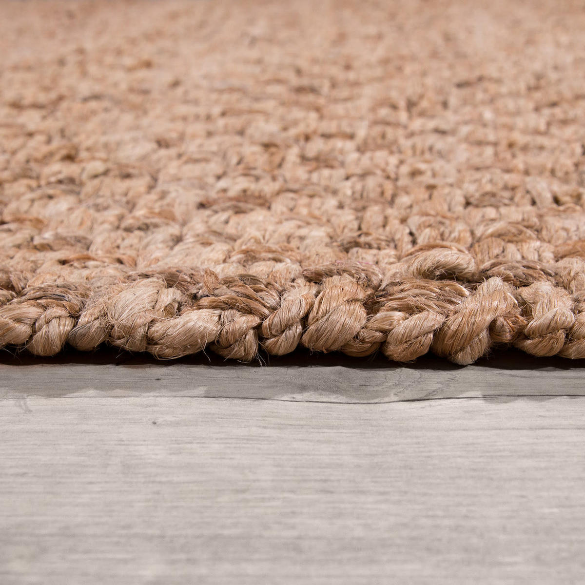 JUTETEPPICH handgewebt wendbar, mit Korbbindung-Motiv, Natur, 160 x 230 cm - Beige, Textil (160/230cm) - KADIMA DESIGN