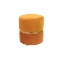 SITZHOCKER Bubbly Pouf/ Sun/ Gelb - Gelb, Textil (35/39/35cm) - Housecraft Living