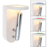 LED WANDLEUCHTE Christine Weiß - Weiß, Metall (10.5/22/12cm) - Globo Lighting