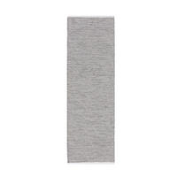 BAUMWOLLLÄUFER Ron handgewebt 80x300 cm - Schwarz, Naturmaterialien/Textil (80/300cm) - benuta